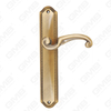Poignées en laiton poignée de quincaillerie de porte en bois poignée de porte de serrure sur plaque pour serrure à mortaise (B-PM3905-AB)
