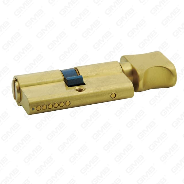 Cylindre de sécurité en laiton avec bouton tournant [GMB-CY-04]