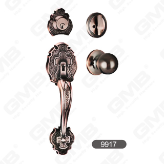 American New Design Antique Brass Finish Zinc Alloy Grip Handles Lock [9917]