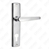 Poignée de porte Tirer la poignée de la quincaillerie de porte en bois Handle de verrouillage Poignée de porte sur assiette pour la mousse de serrure à mortaise par alliage de zinc ou poignée de plaque de porte en acier (4230-1)