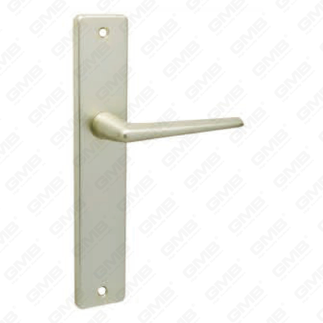 Poignée de porte en aluminium oxygénée sur plaque Poignée de porte en plaque (9016L)