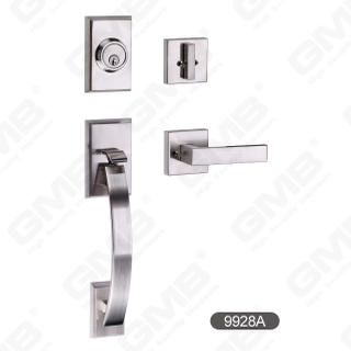 Grip en alliage de zinc verrouillage de porte de porte d'usine de haute qualité [9928a]
