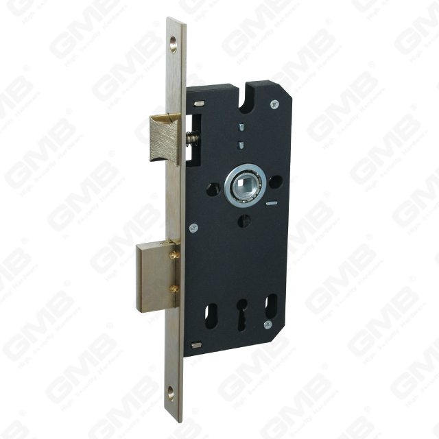 Serrure de porte à mortaise haute sécurité Pêne dormant en acier ou zamak Loquet en laiton ou zamak 2 clés zamak avec 6 corps de serrure différents (9010BK-N)