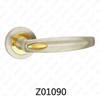 Poignée de porte en aluminium en alliage de zinc et rosette avec rosette ronde (Z01090)
